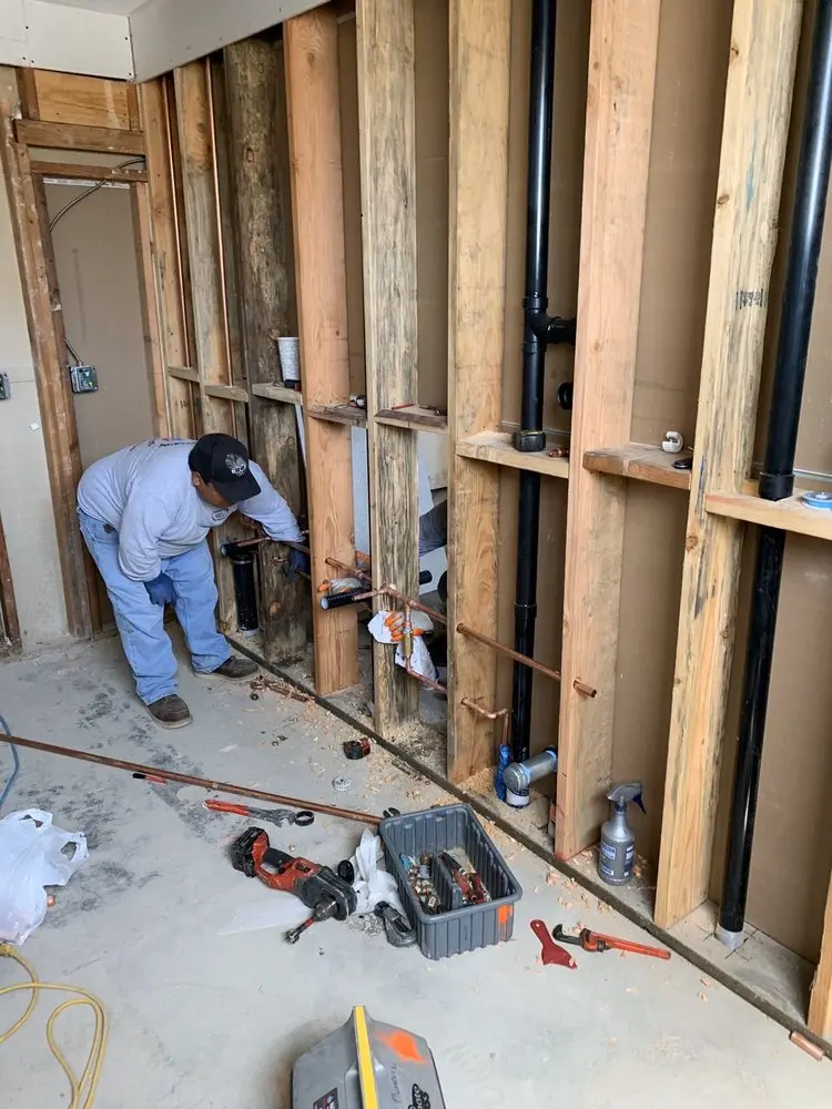 Commercial rough-in plumbing for Gas Line Repair in Ridgefield